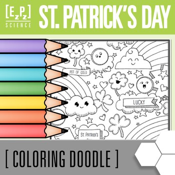 Preview of St. Patrick's Day Coloring Page for Early Finishers | Holiday Coloring Sheet