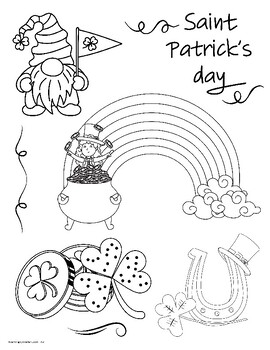 Preview of St. Patrick's Day Coloring Pages