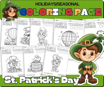 Preview of St. Patrick's Day Coloring Pages, Holidays/Seasonal