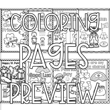 St. Patrick's Day Coloring Pages by Mini Mountain Learning | TPT