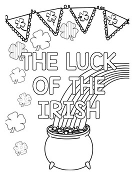 St. Patrick's Day Coloring Pages by Countless Smart Cookies | TPT