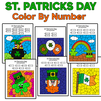 St. Patrick's Day Coloring Pages: Color By Number | St. Patrick's Day ...