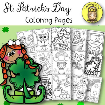 Preview of St. Patrick's Day Coloring Pages FREEBIE
