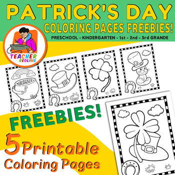 Preview of St. Patrick's Day Coloring Pages { FREEBIES! }