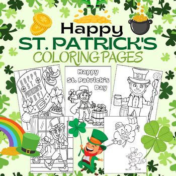 Preview of St. Patrick's Day Coloring Pages March Morning Work St. Patty's Coloring Book