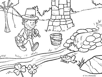 St. Patrick's Day Coloring Pages PDF by Tim's Printables | TpT