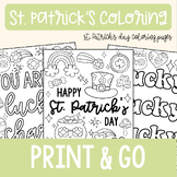 St. Patrick's Day Coloring Pages, St. Patrick's Day Activi