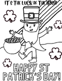 St Patrick's Day Coloring Sheet!