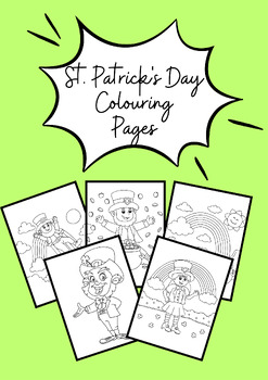 Preview of St. Patrick's Day Colouring Pages