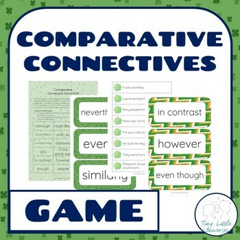 Preview of St Patrick's Day Comparative Conjunctions NO PREP Sentence Combining Game