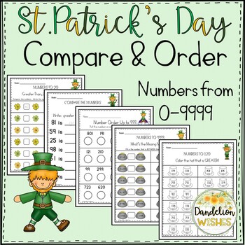 Preview of St. Patrick's Day Compare and Order Numbers