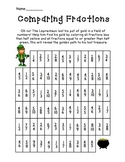 St. Patrick's Day Comparing Fractions Activity
