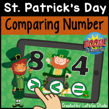 Preview of St. Patrick's Day Comparing Numbers 1-10: St. Patrick's Day Math Activities