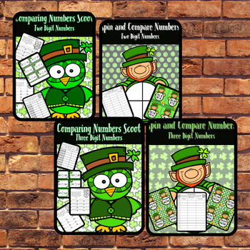 Preview of St. Patrick's Day Comparing Numbers/Greater Than/Less Than/Equal BUNDLE