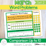 St. Patrick's Day Comparison Word Problems Boom Cards™
