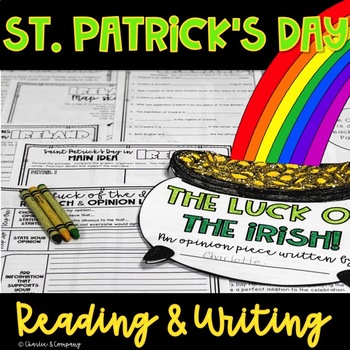 Preview of St. Patrick's Day Comprehension and Opinion Writing