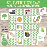 St. Patrick's Day Concentration Memory Matching Card Game 
