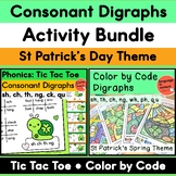 St Patrick's Day Consonant Digraphs Centers Resources Tic 