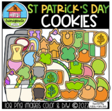St Patrick's Day Cookies (P4Clips Trioriginals) MATCHING CLIPART