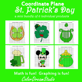St. Patrick's Day Coordinate Plane Graphing Picture: Bundl