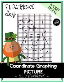 Preview of St. Patrick's Day Coordinate Graphing Picture: LEPRECHAUN Mystery Picture