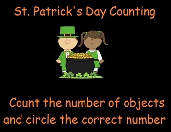 Preview of St. Patrick's Day Counting Activity