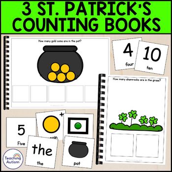 Preview of St Patrick's Day Counting Adapted Books for Special Education and Autism