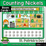 St. Patrick's Day Counting Coins Nickels Money Boom Cards