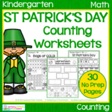 St Patrick's Day Counting Worksheets