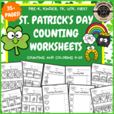 St. Patrick's Day Counting Worksheets PreK Kindergarten Fi