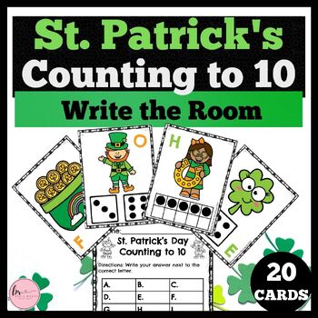 Preview of March Math Games - St. Patrick's Day Write the Room - March Write the Room