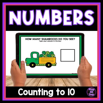 Preview of St. Patrick’s Day Counting to 10 for Google Slides™ & PowerPoint™