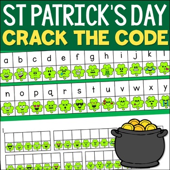 Preview of St Patrick's Day Fun Facts Puzzle - Crack The Code Secret Message Activity