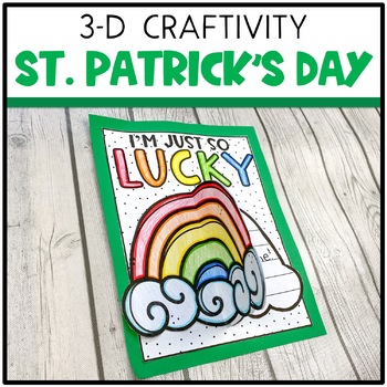 Preview of St. Patrick's Day Craft | 3D Craft | Writing Activity