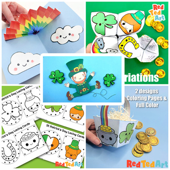 Preview of 10x St Patrick's Day Craft Activities, incl. STEAM Crafts & Coloring MEGA BUNDLE