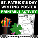 St Pattys Day Bulletin Board Writing Coloring Pages Holida
