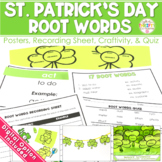 St. Patrick's Day Craft Activity Root Words | Digital Included