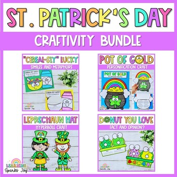 Preview of St. Patrick's Day Craft BUNDLE | Leprechaun Craft | Pot of Gold Craft