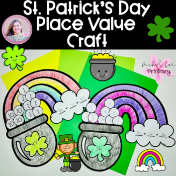 Preview of St. Patrick's Day Craft Math Place Value Activity