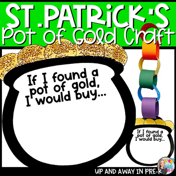 Preview of St. Patrick's Day Pot of Gold Writing Craft - Bulletin Board