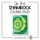St. Patrick's Day Craft: Shamrock Op Art Coloring Pages