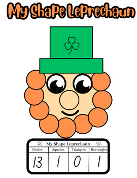 Preview of St.Patrick's Day Craft St.Patrick's Day Activity Shape Leprechaun March Activity