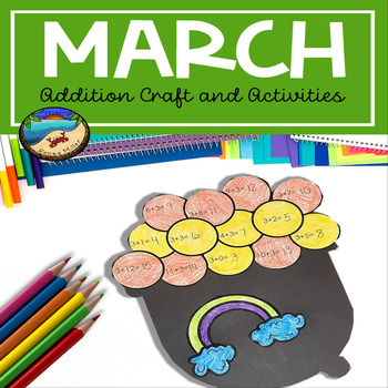 Preview of St Patrick's Day Craft Worksheets Digital Slides March Activities
