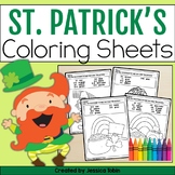 St. Patrick's Day Coloring Pages - Color by Number and Col