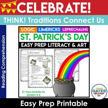 Preview of St. Patrick's Day Crafts |  St. Patricks Day for Big Kids | Logic | Poetry