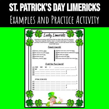 Preview of St Patrick's Day Create Your Own Limerick Activity