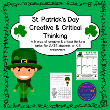 Preview of St. Patrick's Day Creative & Critical Thinking