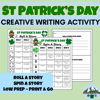 Preview of St Patrick's Day Creative Writing -- Roll a Story or Spin a Story