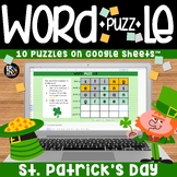 St. Patrick's Day Critical Thinking Activities 10 Word Puz