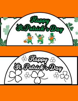 Preview of St. Patrick's Day Crown / Saint Patrick / St. Patrick's Day Craft March Activity